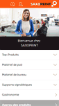 Mobile Screenshot of fr.saxoprint.ch